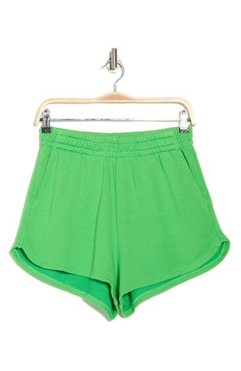 Spiritual Gangster Sadie Cotton Blend Sweat Shorts In Palm Green