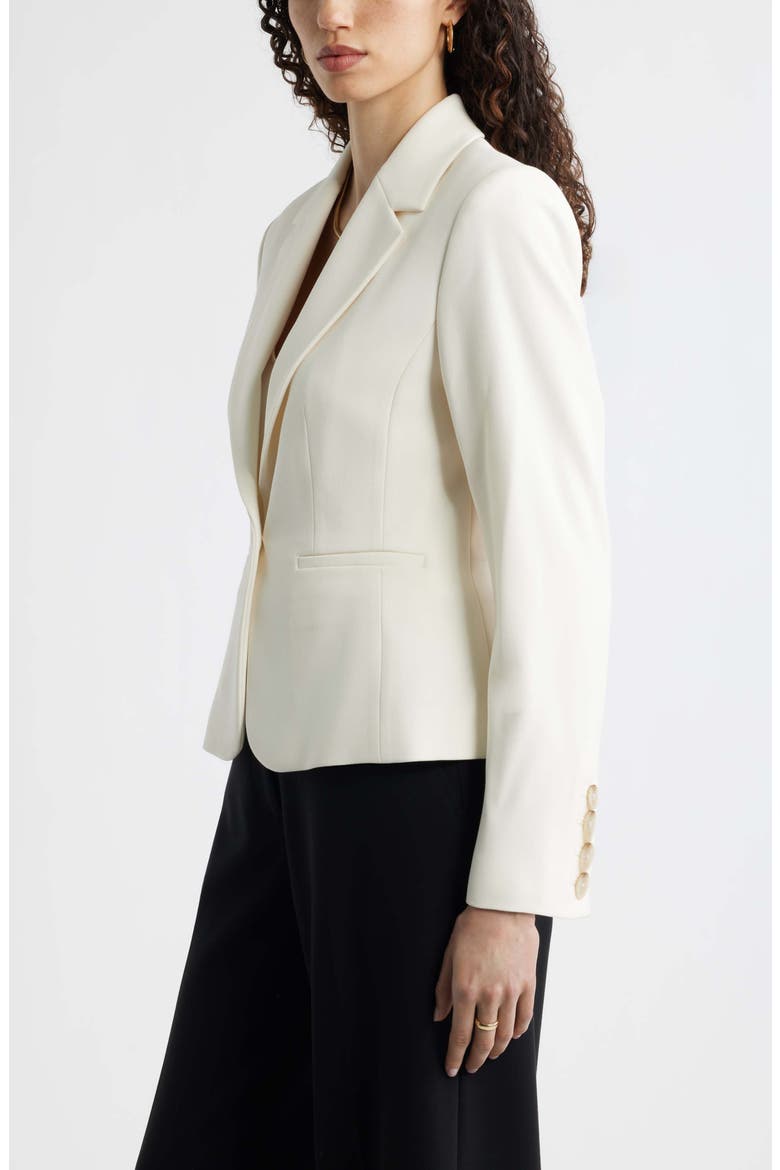 Peplum Blazer, Alternate, color, IVORY TOFU