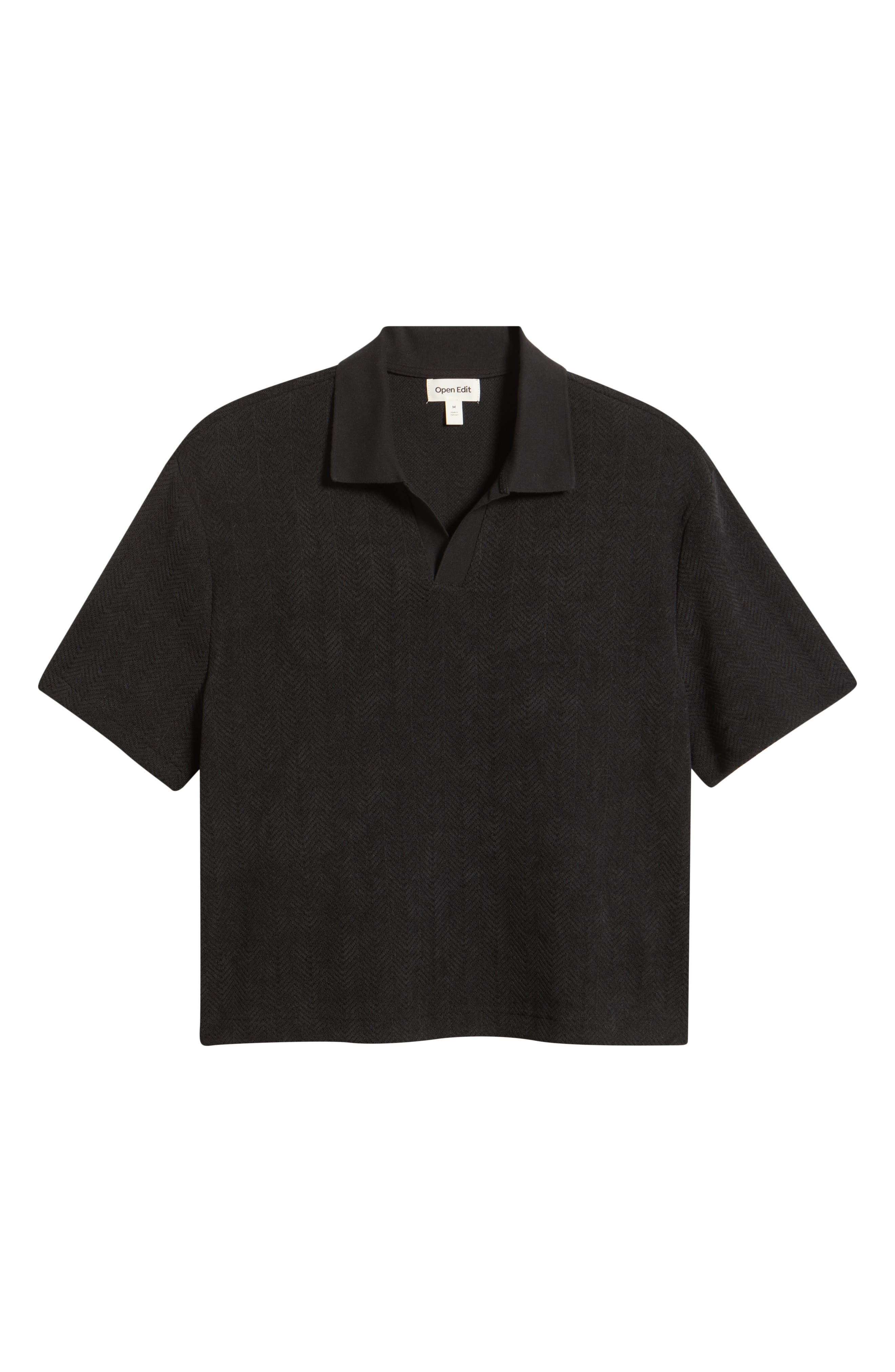 Мужские Open Edit Knit Johnny Collar Polo — фото 5