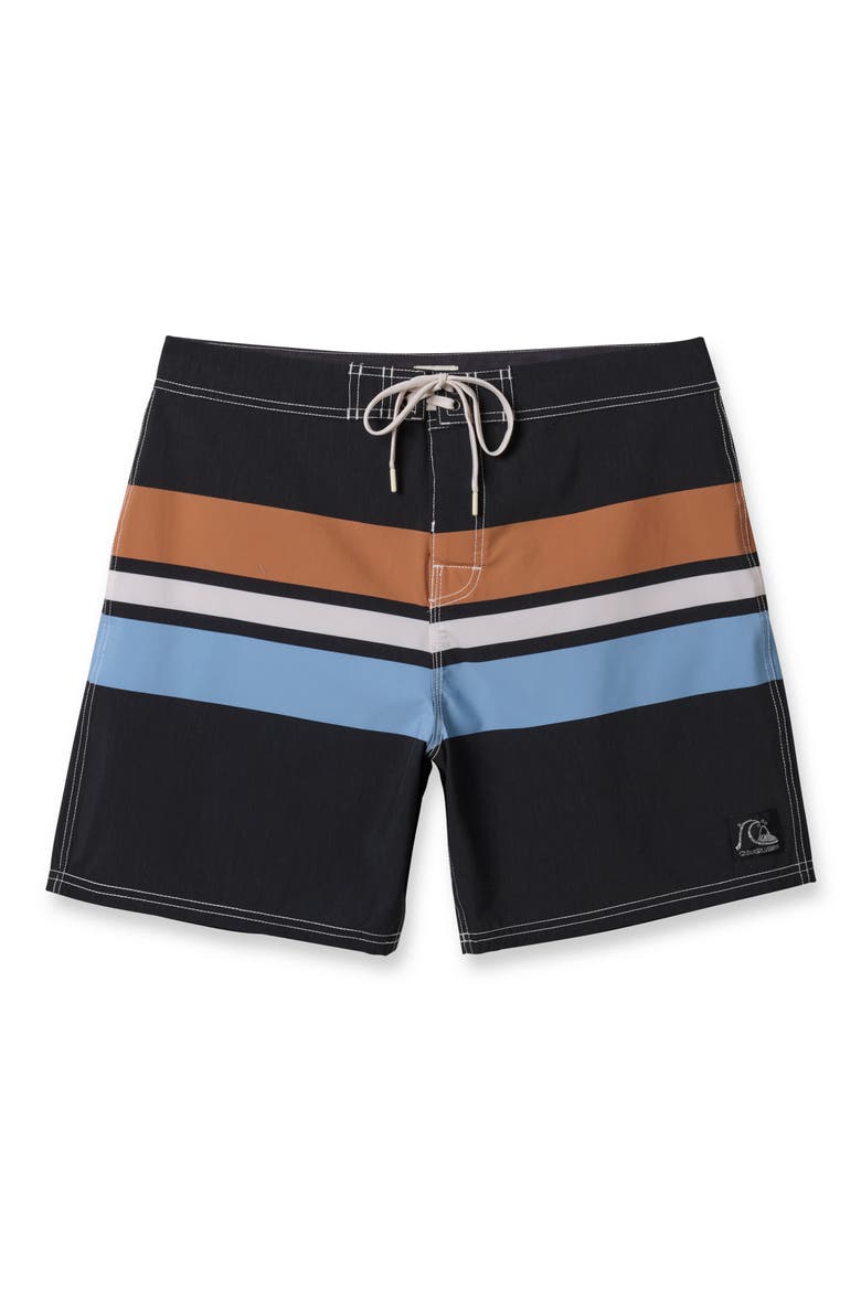 Original Straight Board Shorts, Alternate, color, BLACK