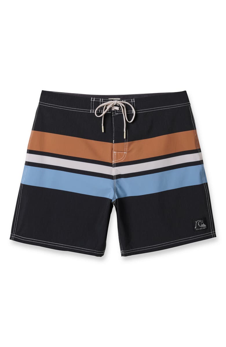 Quiksilver Original Straight Board Shorts, Alternate, color, Black