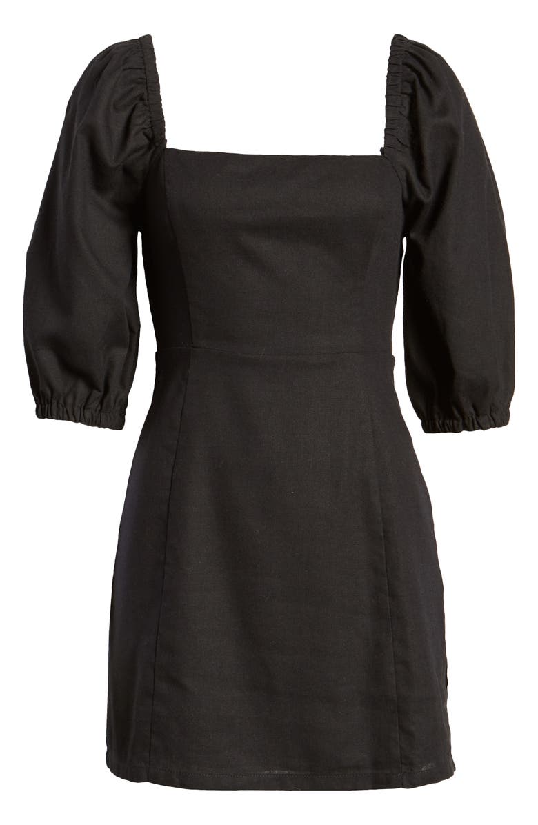 All in Favor Square Neck Minidress, Alternate, color, 