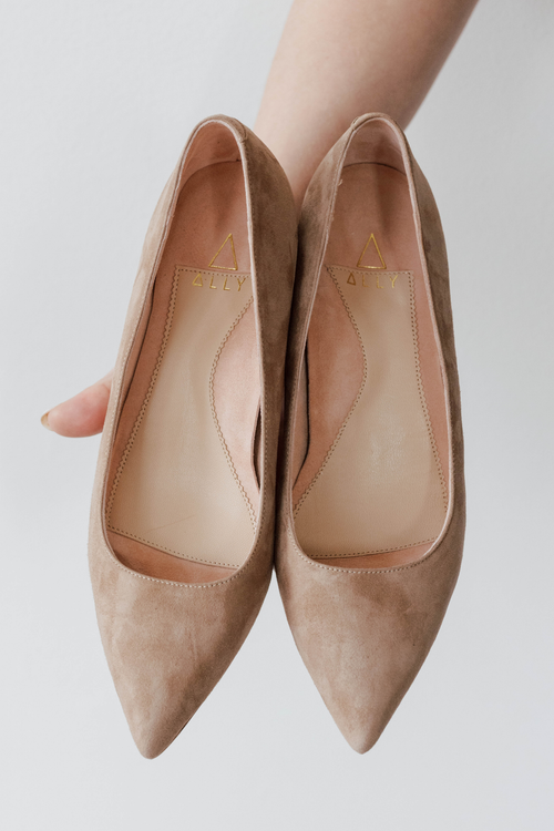 Ally Shoes Lower Block Heel Pump