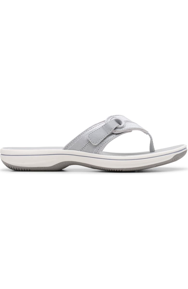 Clarks<sup>®</sup> Breeze Reyna Flip Flop, Alternate, color, Silver