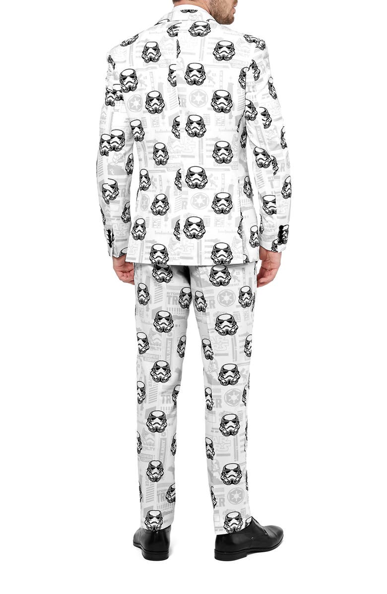 OppoSuits Stormtrooper Trim Fit Two-Piece Suit with Tie, Alternate, color, 