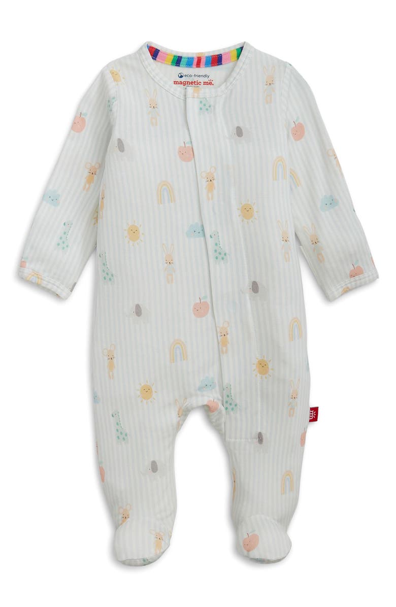 Magnetic Me Lullaby Sky Magnetic Convertible Footie, Main, color, White