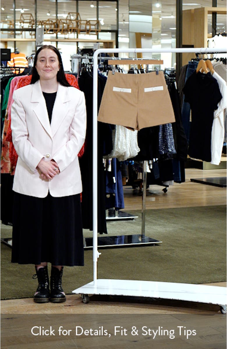 Gershwin Cotton Blend Tweed Shorts, sales video thumbnail