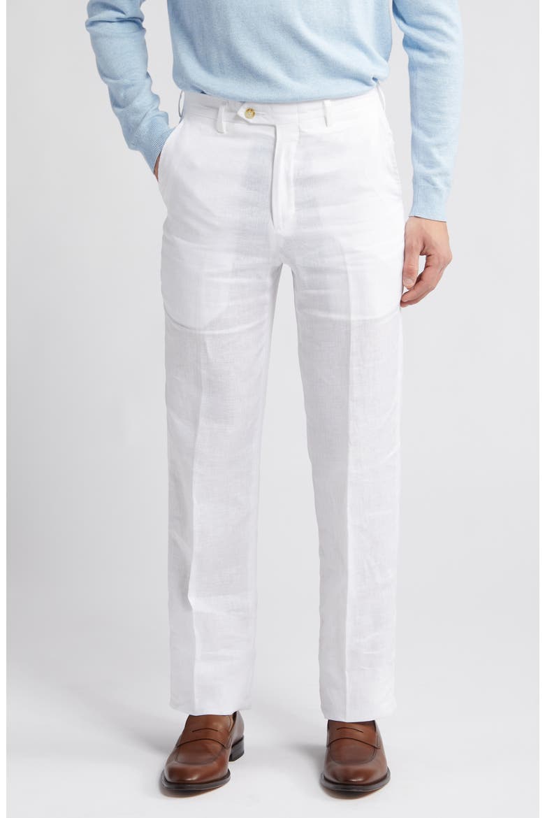 linen dress pants men Men's Flat Front (Men) Take it easy in the Men’s Silver Linen Men's Linen-Look Light Olive Suit