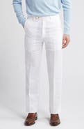 Berle Men's Flat Front Linen Dress Pants