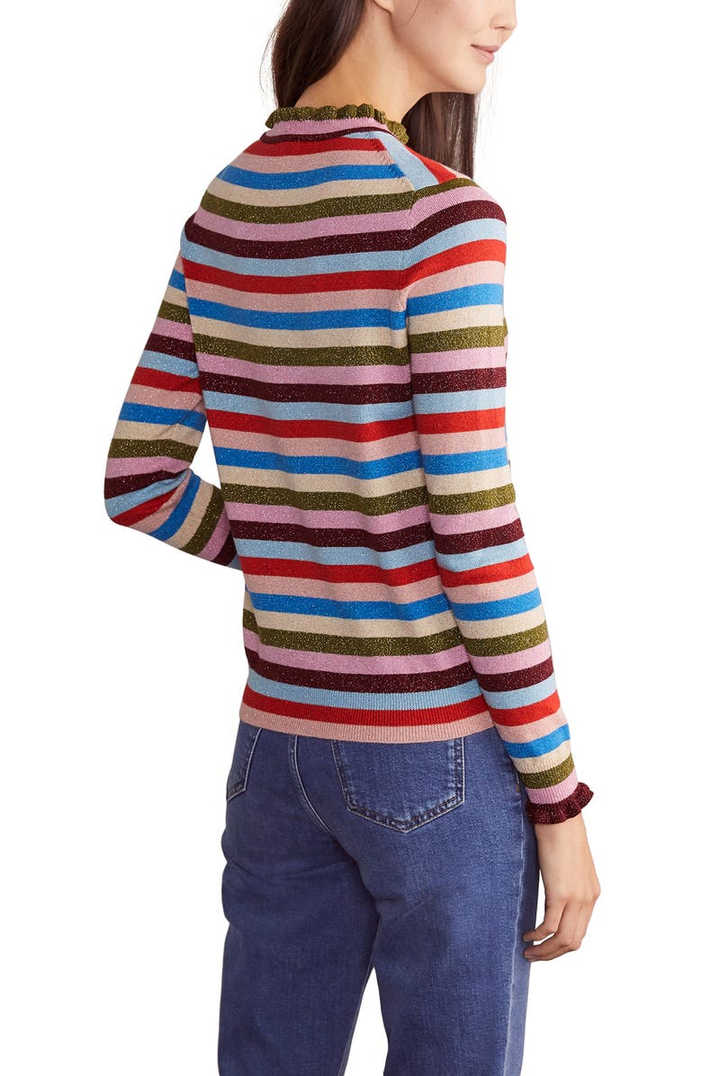 Boden Lara Sparkle Stripe Sweater, Alternate, color, 