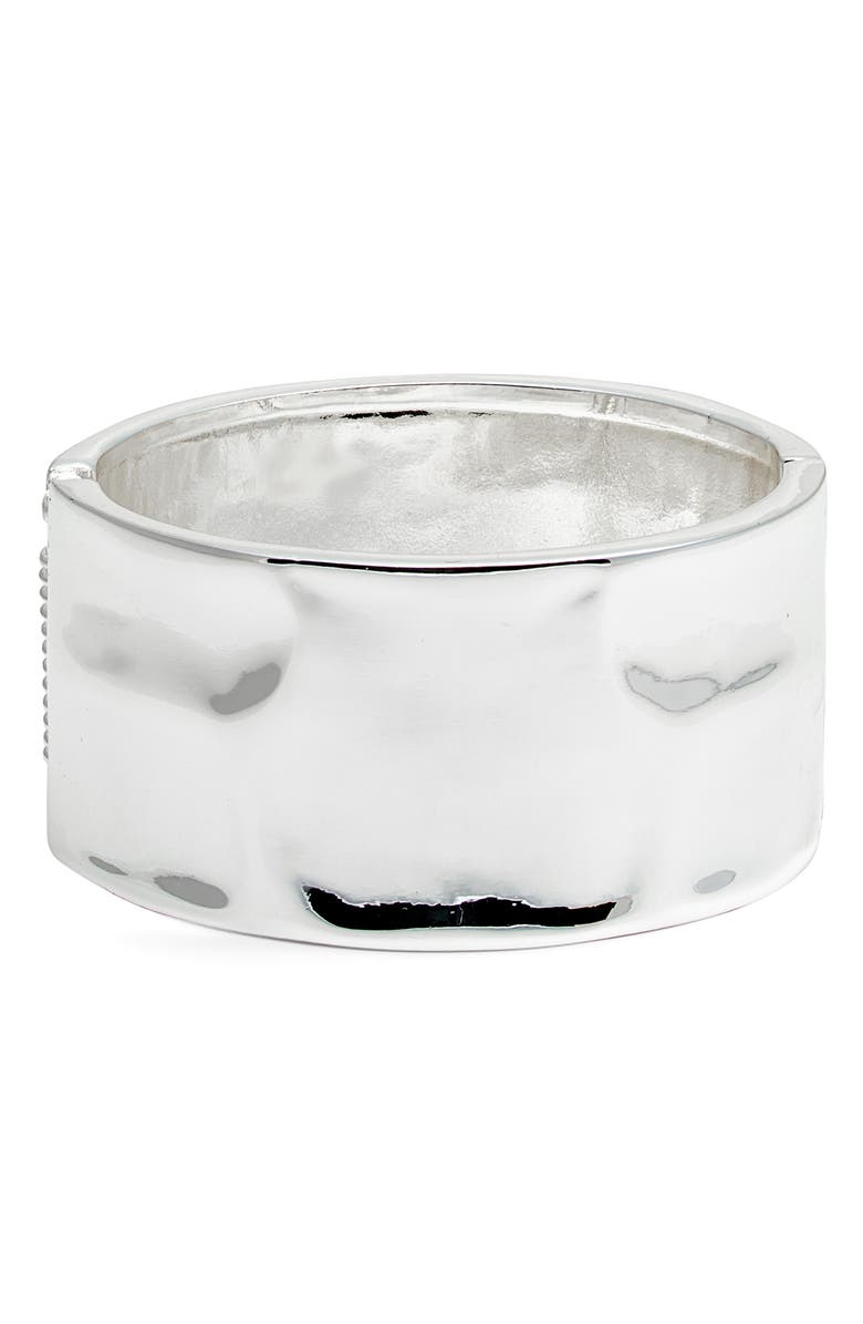Open Edit Molten Metal Bangle, Main, color, Silver