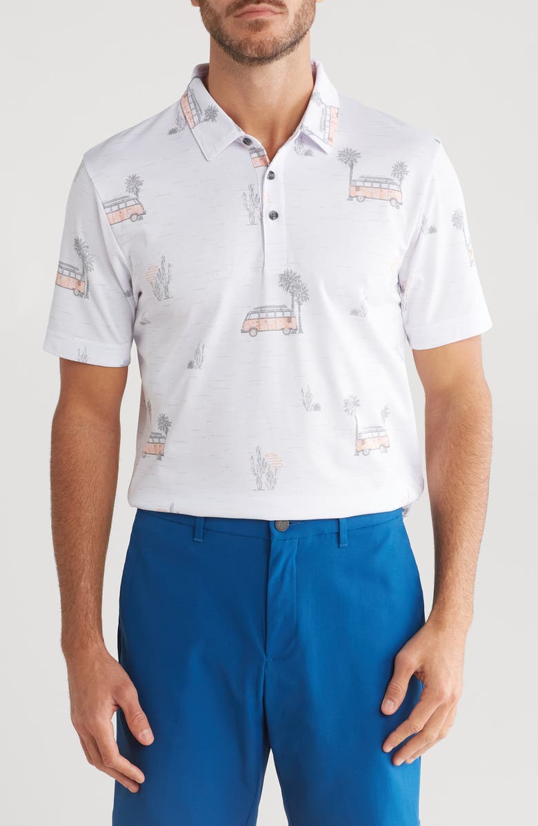 TravisMathew Four Wheeling Polo, Main, color, White
