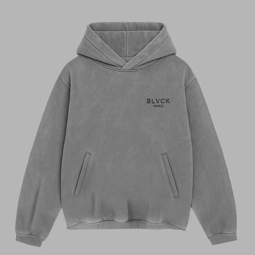 Blvck Acid Wash Hoodie in Grey  product