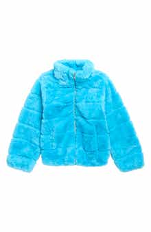 Kids' Faux Fur Puffer Jacket