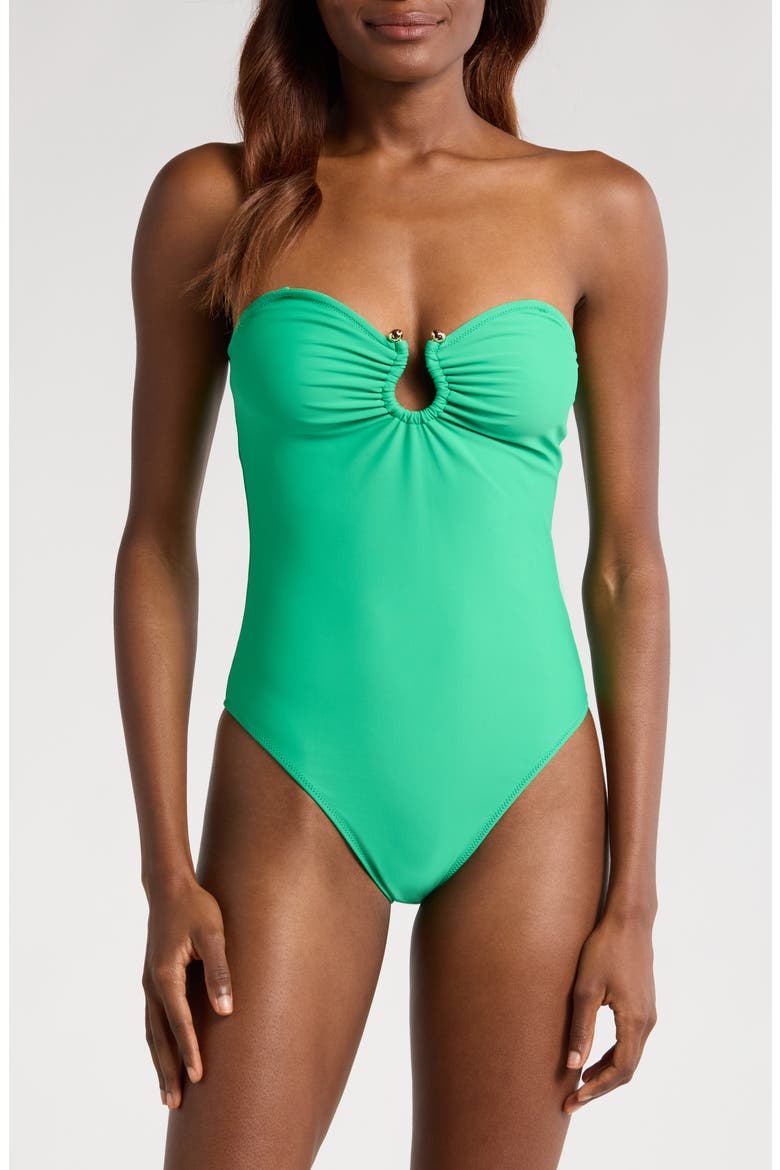 Ezra One-Piece Swimsuit, Main, color, PALM GREEN