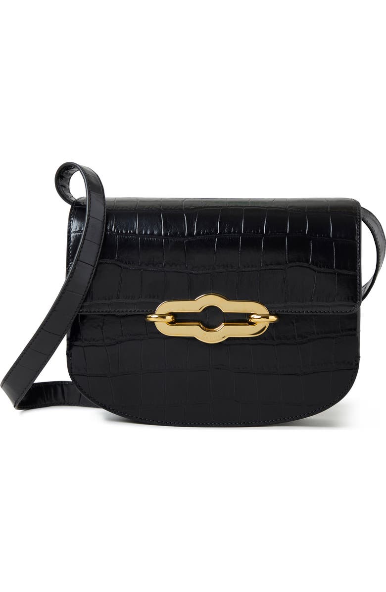 Mulberry Pimlico Shiny Croc Embossed Leather Satchel, Main, color,