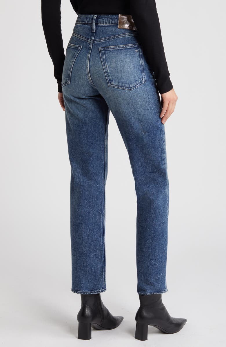 rag & bone Harlow Ankle Straight Leg Jeans, Alternate, color,
