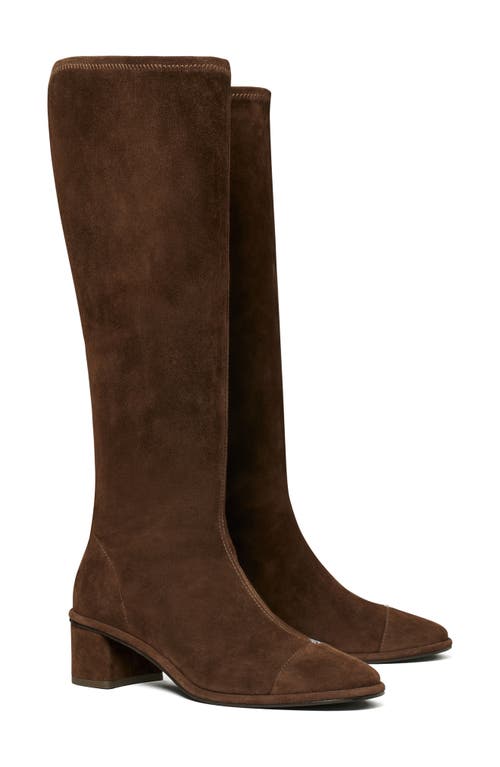 Tory Burch Cap Toe Knee High Boot In Brown