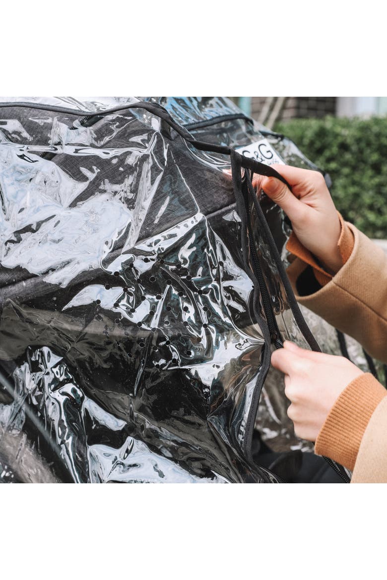 Universal Stroller Rain Cover - Waterproof, Easy to Use & Fits Most Strollers, Alternate, color, Black
