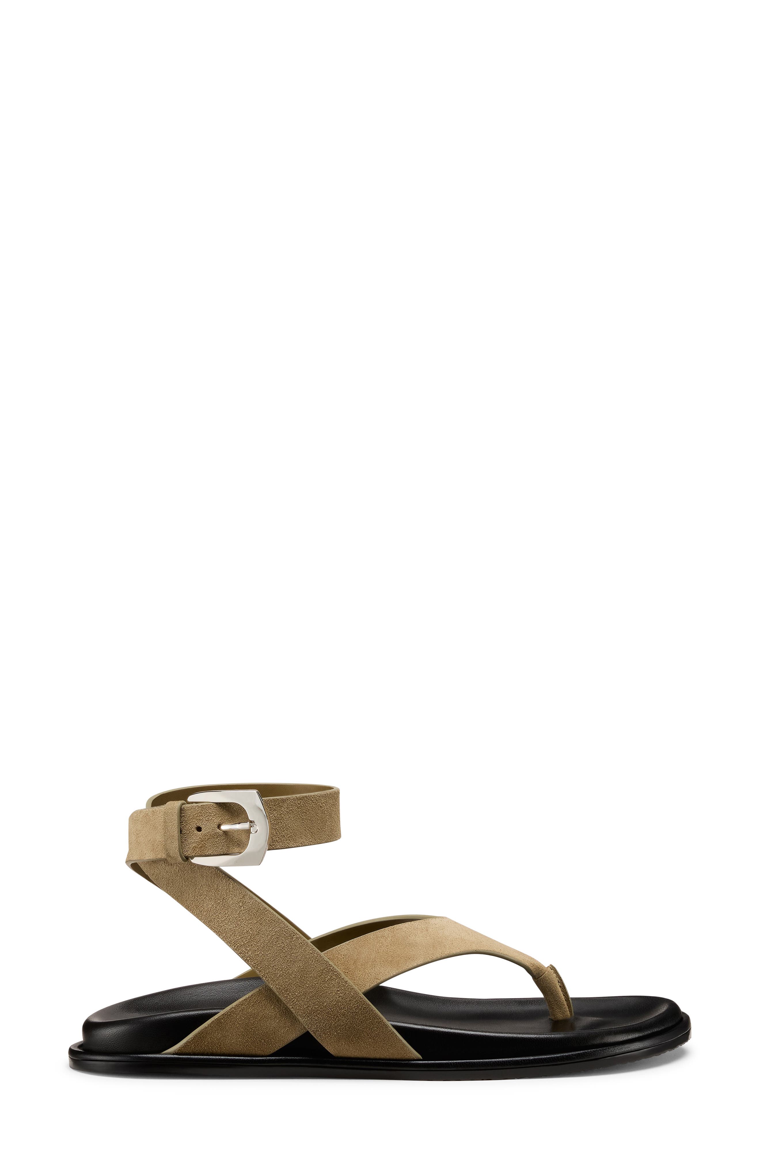 Marykate Ankle Strap Sandal, Alternate, color, GOLDEN OLIVE