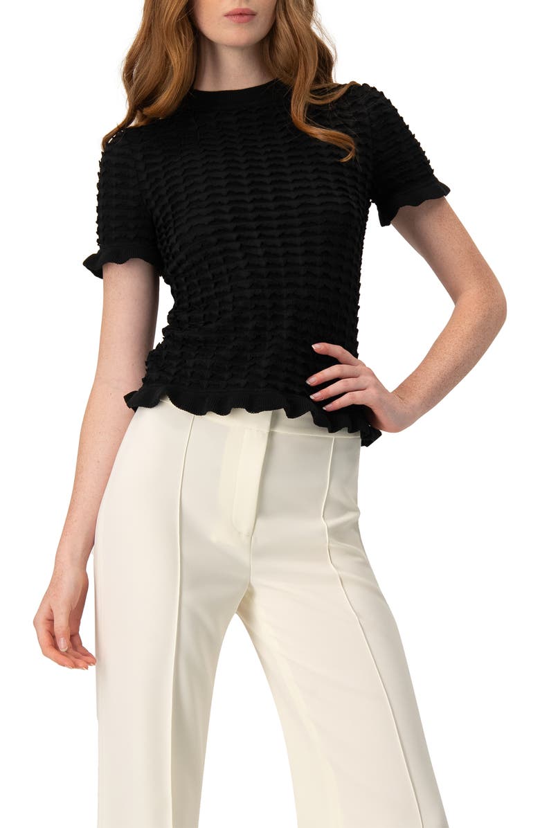 IVONNE Knitted Short Sleeve Blouse, Main, color,