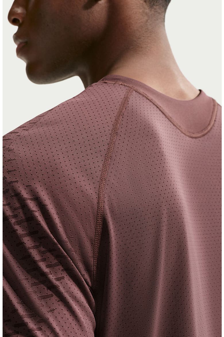 Stride Dri-FIT ADV Short-Sleeve Running Top, Alternate, color, TATTOO/ BURGUNDY CRUSH