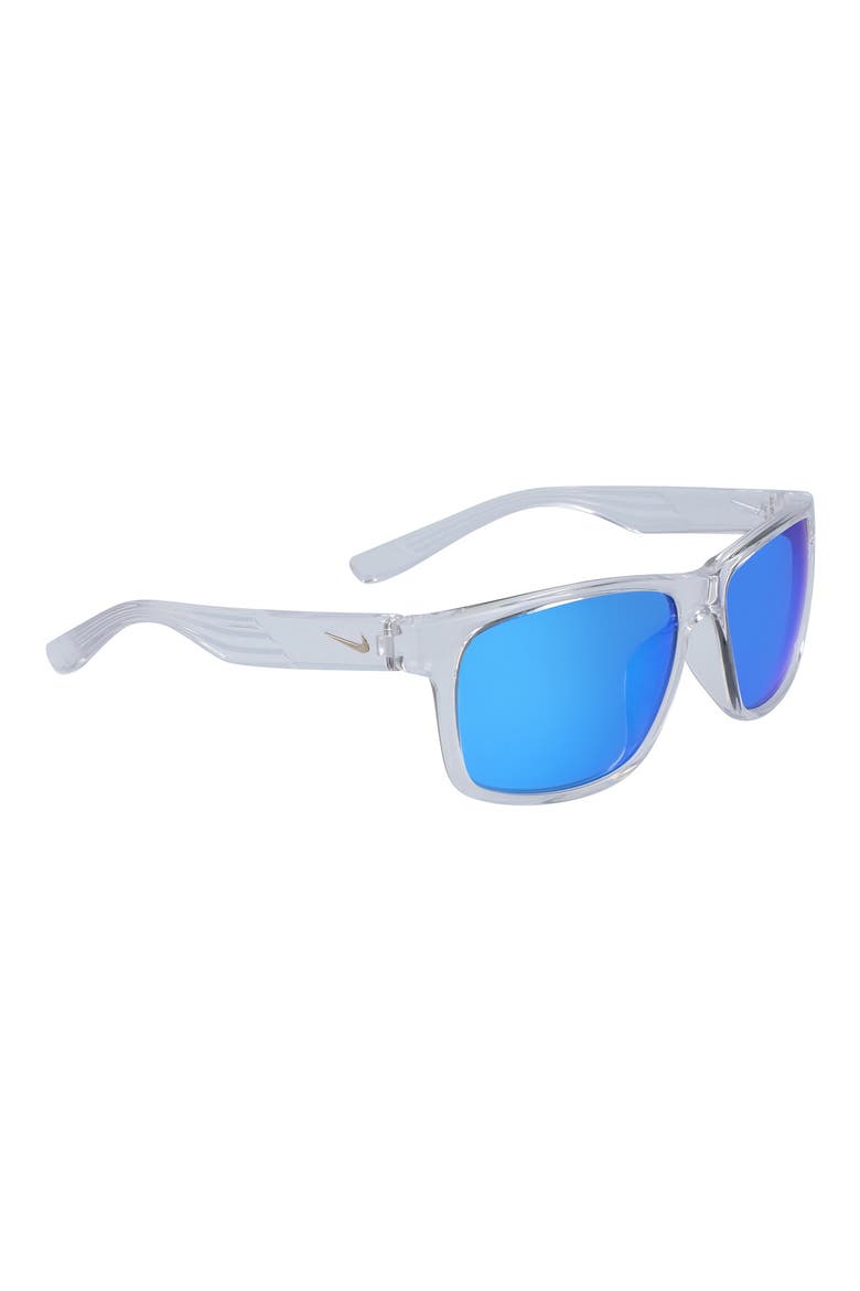 Cruiser 59mm Square Sunglasses, Alternate, color, CRYSTAL CLEAR/FROZEN BLUE M