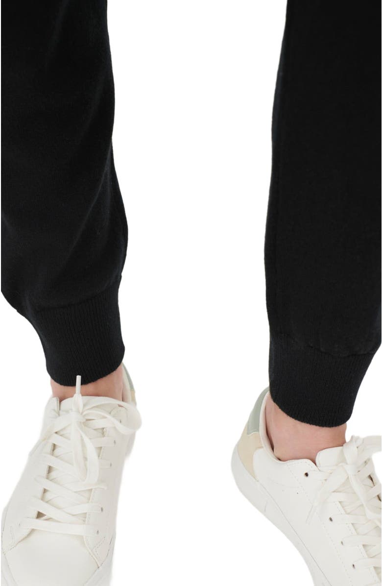 GOBI Mongolian Cashmere Cuffed Cashmere Jogger, Alternate, color, Black