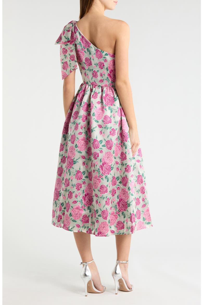 Dionne Floral Jacquard Midi Dress, Alternate, color, FLORAL