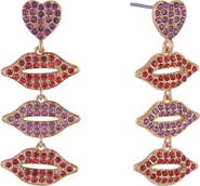Hallmark Stone Lip Linear Earrings