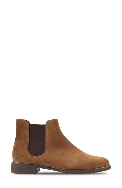 Munro Leighton Chelsea Boot In Brown Suede