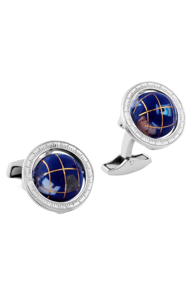 Tateossian 'Globe' Cuff Links, Main, color, 