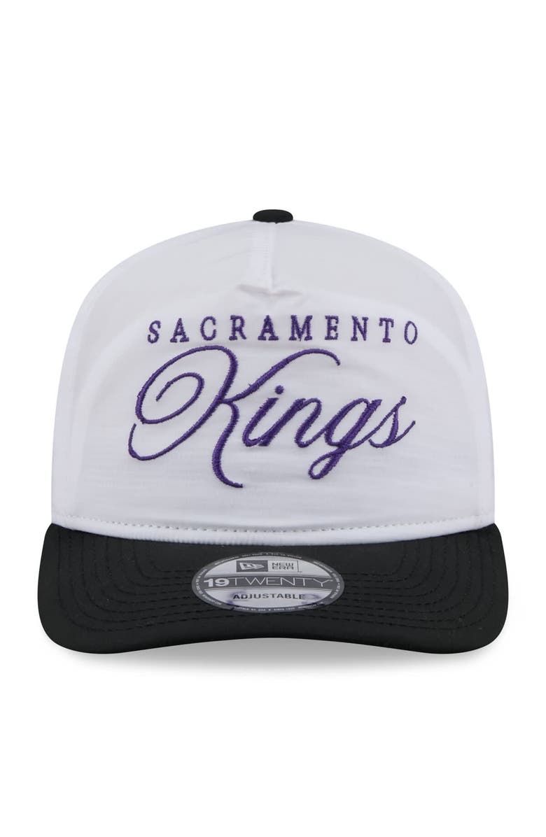 New Era Men's New Era White/Black Sacramento Kings 2025 NBA Draft On-Stage Nylon 19TWENTY Adjustable Hat, Alternate, color, White