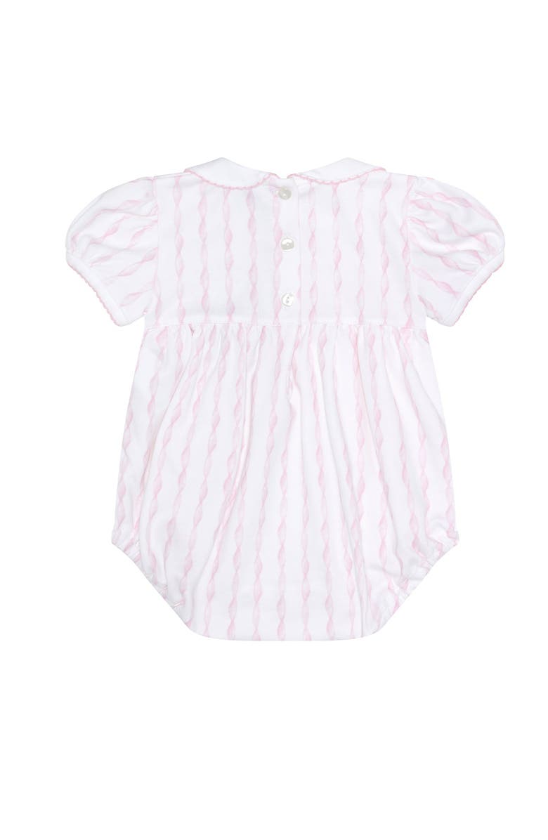 Nellapima Pink Twirls Smocked Bubble - Baby, Alternate, color, Pink