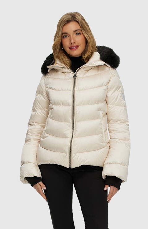 ダウンジャケット・コート Cozy Puffer Jacket - Ivory SLY ダウンコート ダウンジャケット 「2サイズ展開」2WAY PUFF