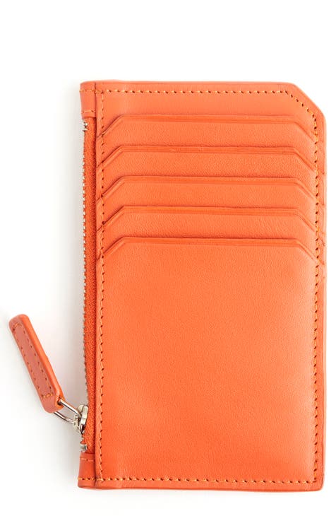 Ladies leather card holder wallet best sale