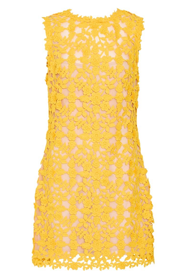 Ivette Lace Minidress, Alternate, color, YELLOW