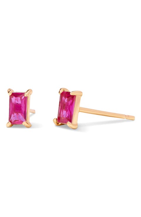 Darcy Birthstone Stud Earrings