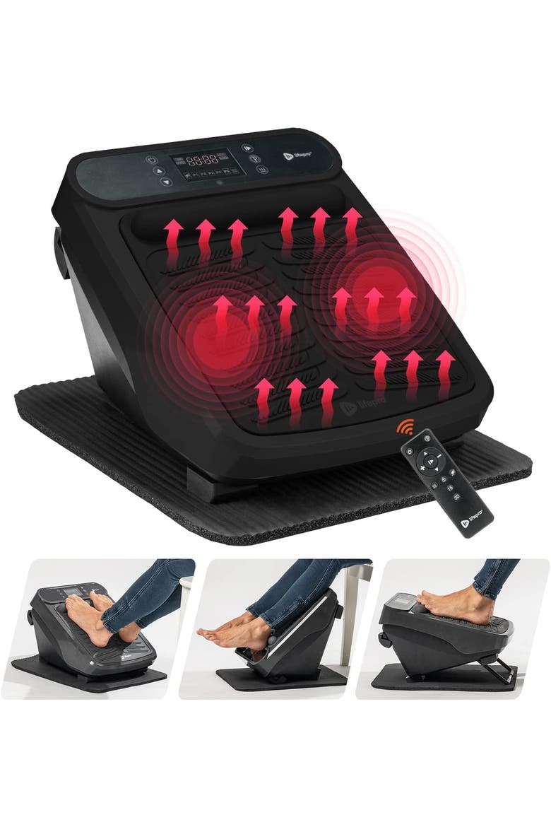 VibraCare Foot Massager for Neuropathy Relaxing Calf and Foot with Heat Option, Main, color, Pro with Heat