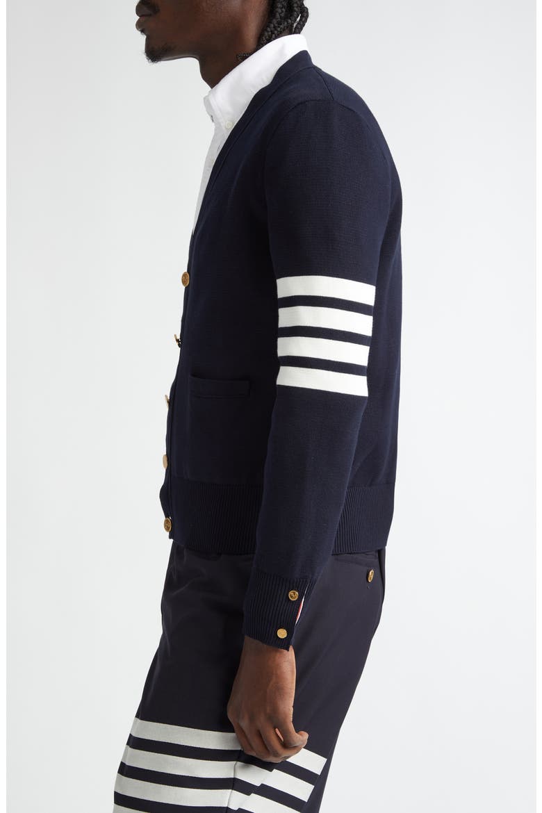 4-Bar Milano Knit Cardigan, Alternate, color, NAVY