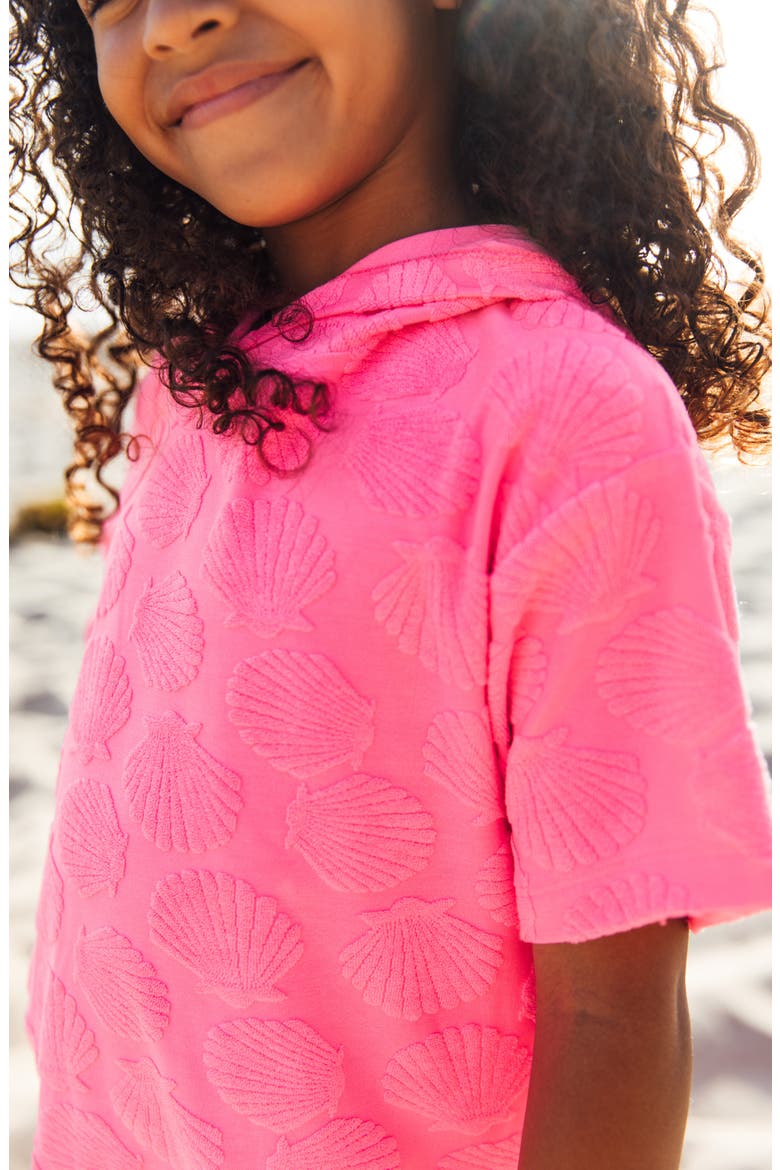 Kids' Cotton Terry Cloth Hoodie, Alternate, color, PINK SUNSET