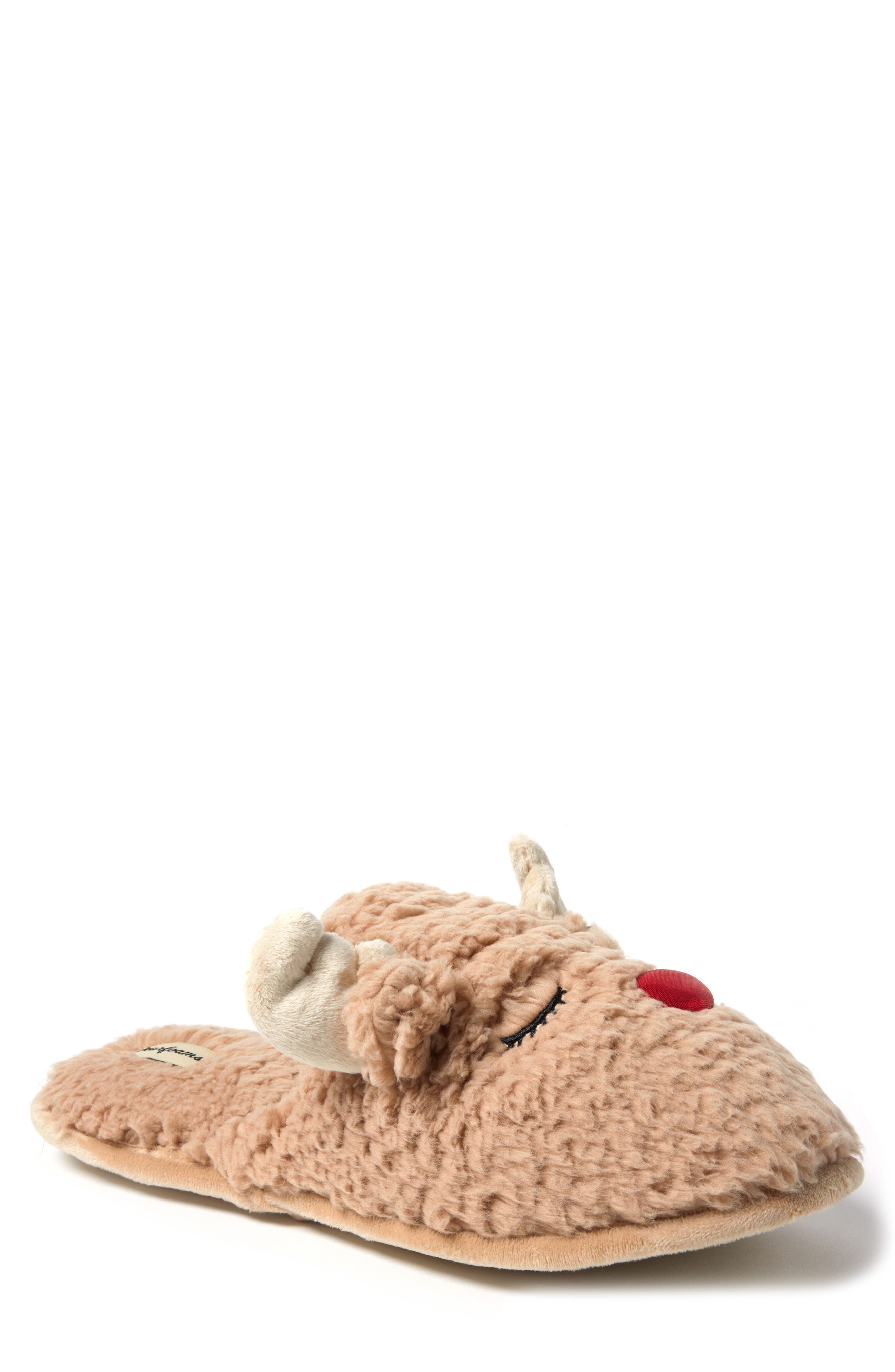 Dearfoams Reindeer Scuff Slipper (Men) | Nordstromrack
