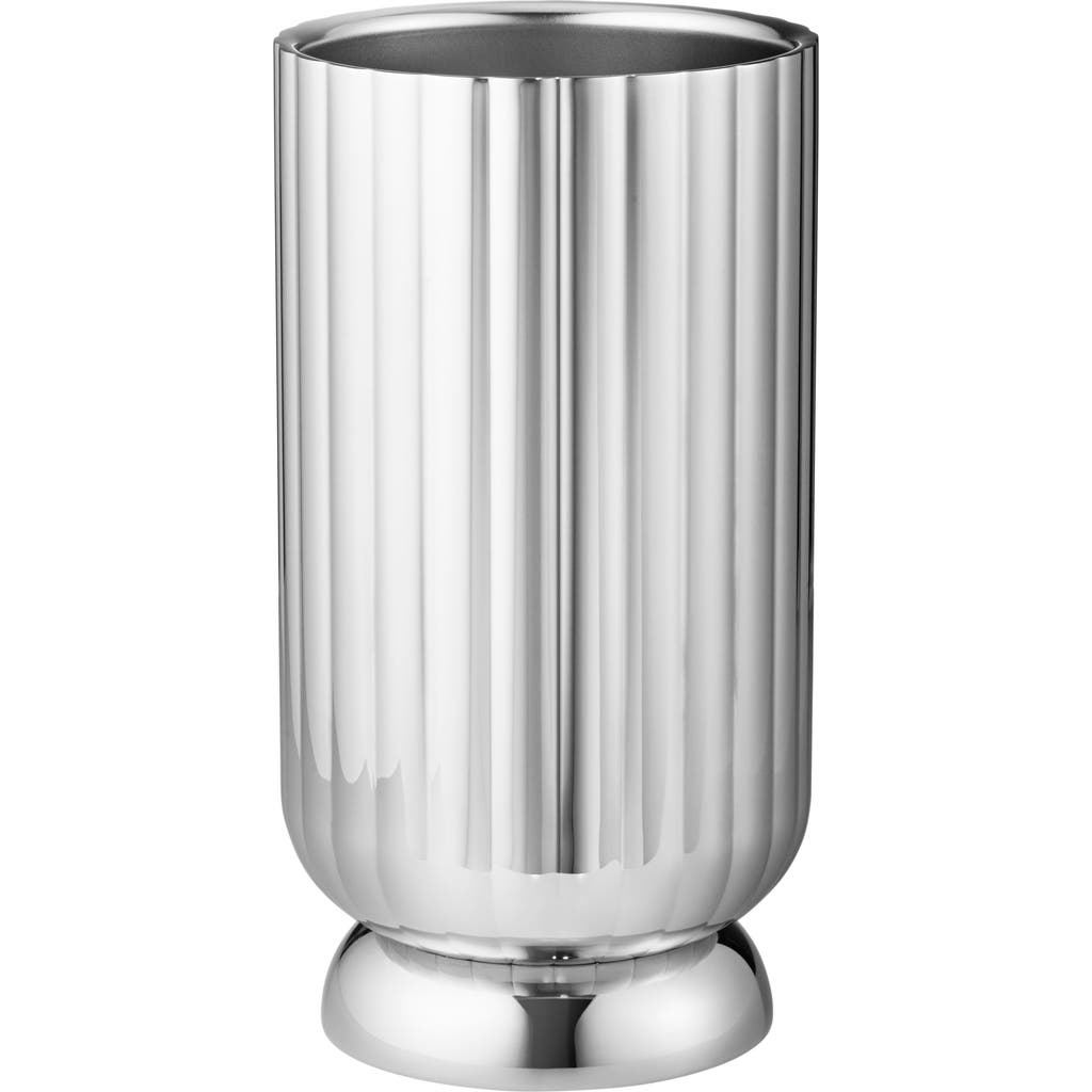 Georg Jensen Silver Bernadotte Stainless-steel Wine Cooler In Metallic