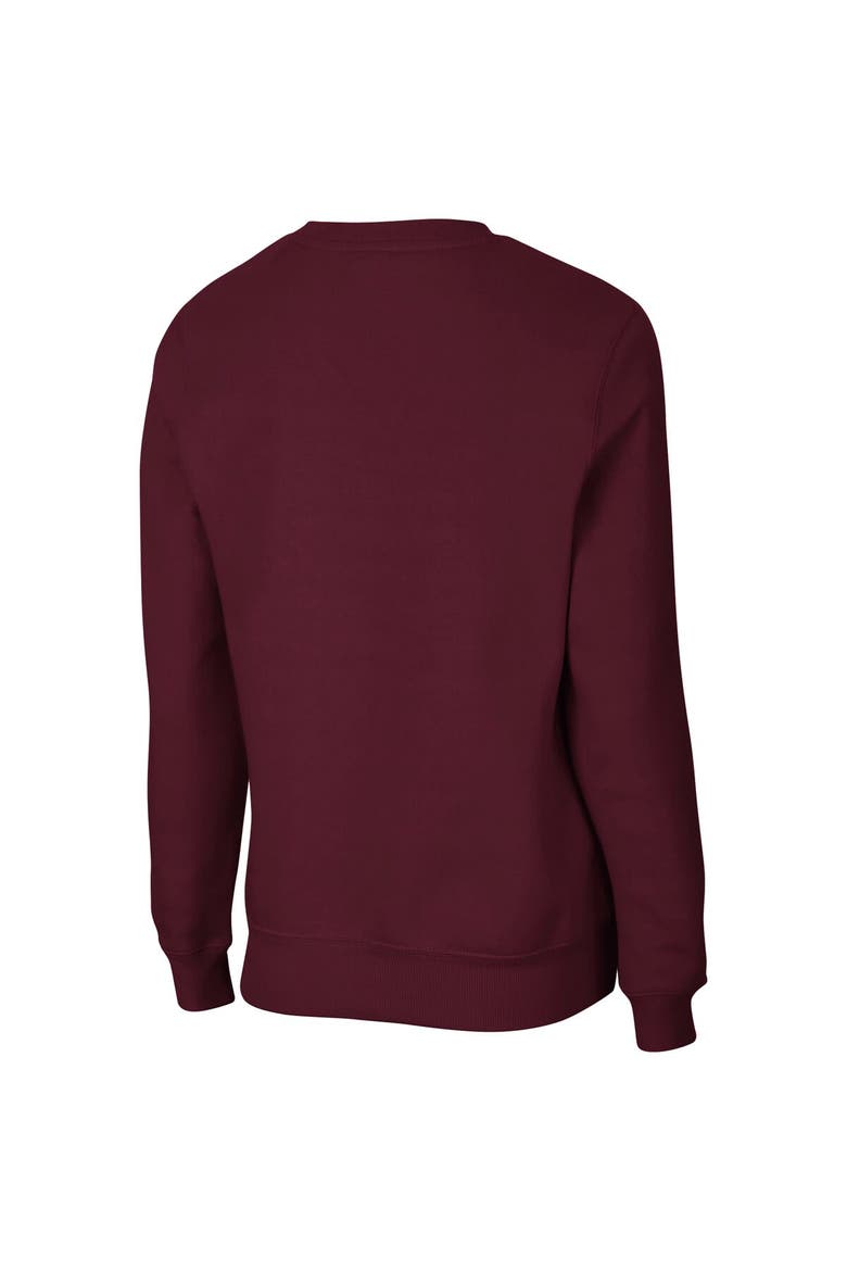 Women's Colosseum Maroon Mississippi State Bulldogs Campanile Pullover Sweatshirt, Alternate, color, Maroon