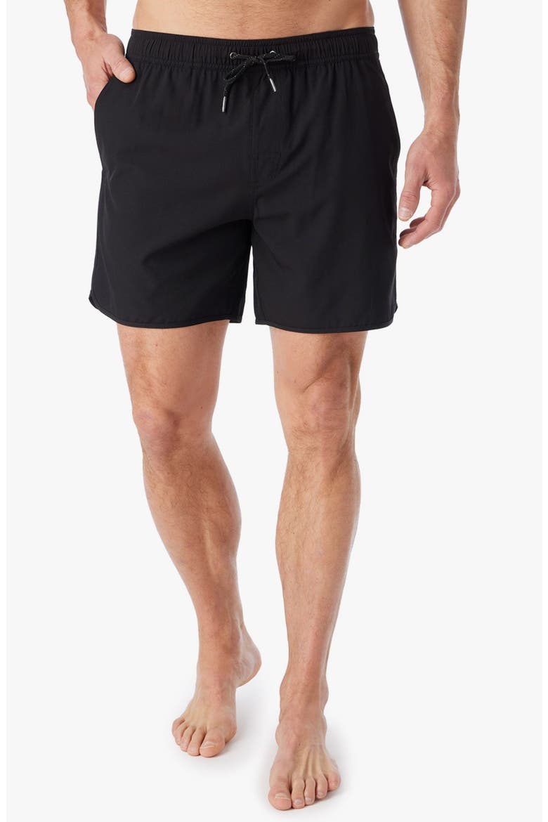 The Anchor Swim Trunks, Main, color, BLACK