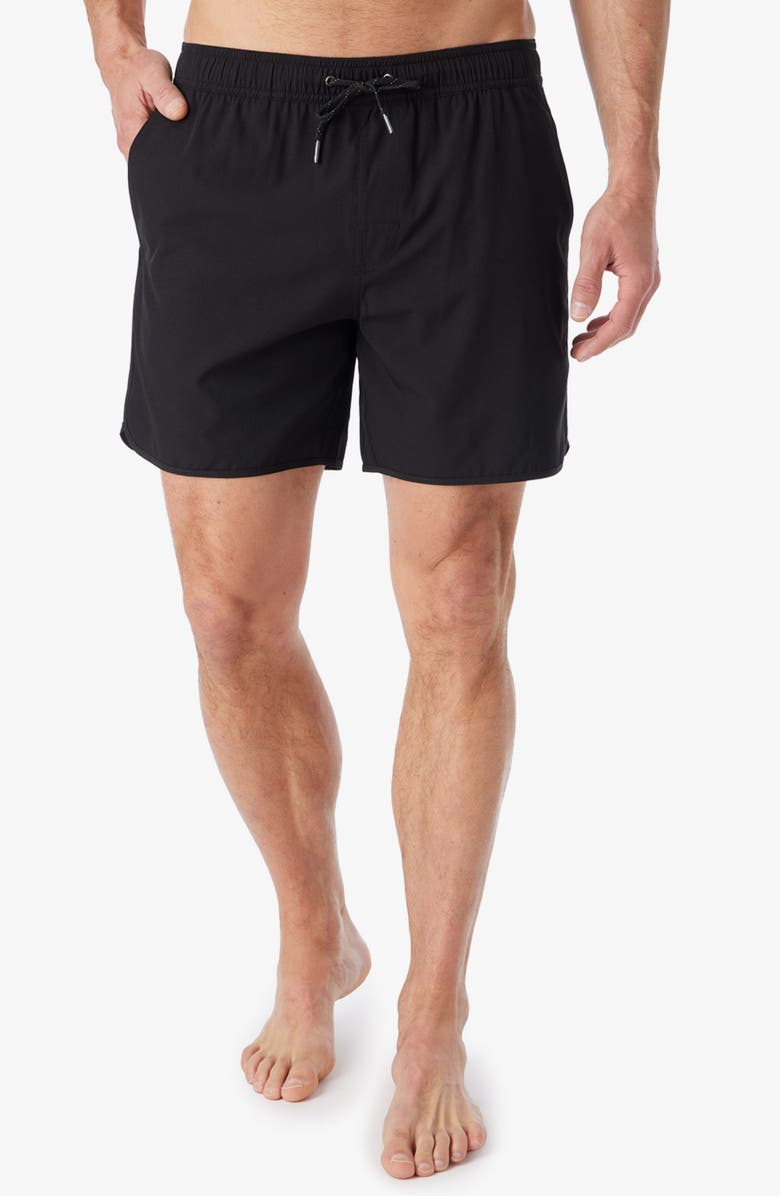 Fair Harbor The Anchor Swim Trunks, Main, color, Black