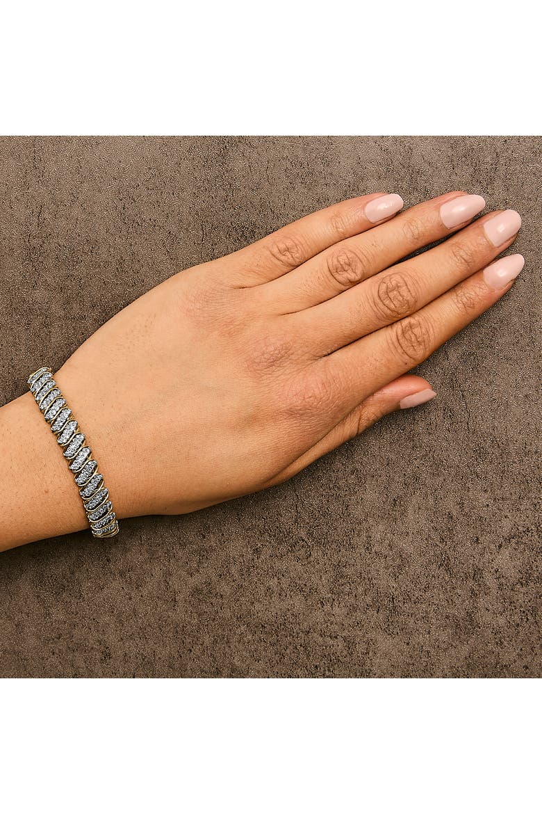 10K Yellow Gold 3.0 Cttw Diamond S-Link Bracelet, Alternate, color, Yellow Gold