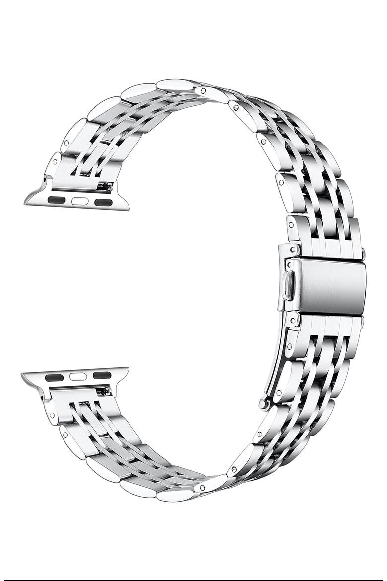 Stella Stainless Steel Watchband, Alternate, color, SILVER