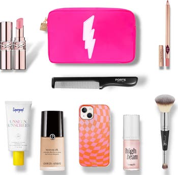 Medium Lightning Bolt Cosmetics Bag