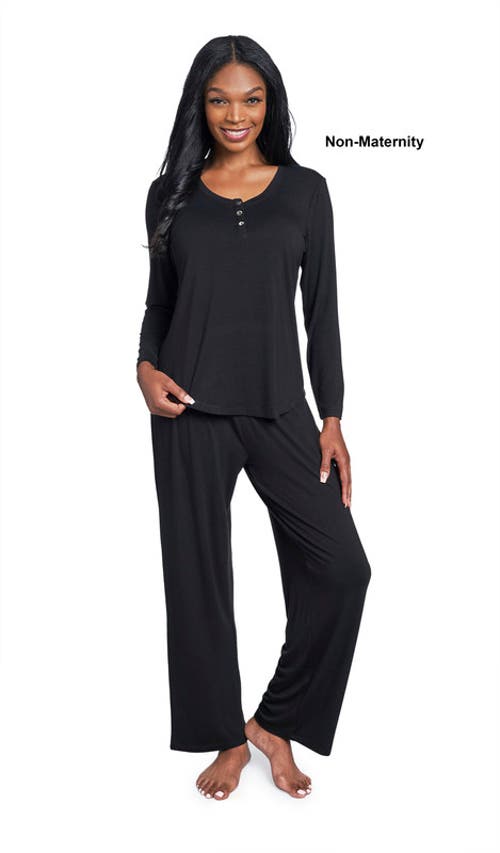 Everly Grey Laina During & After 2-piece Maternity/nursing Sleep Set